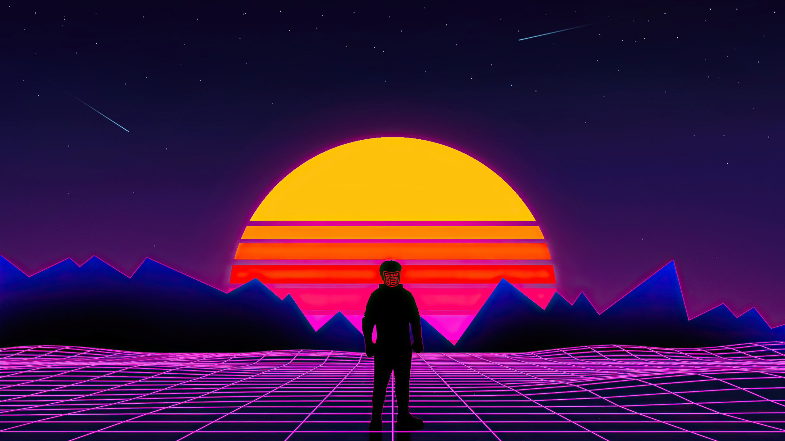 Desktop Background Wallpaper, Synthwave, Retro, 1080p/1440p/4k