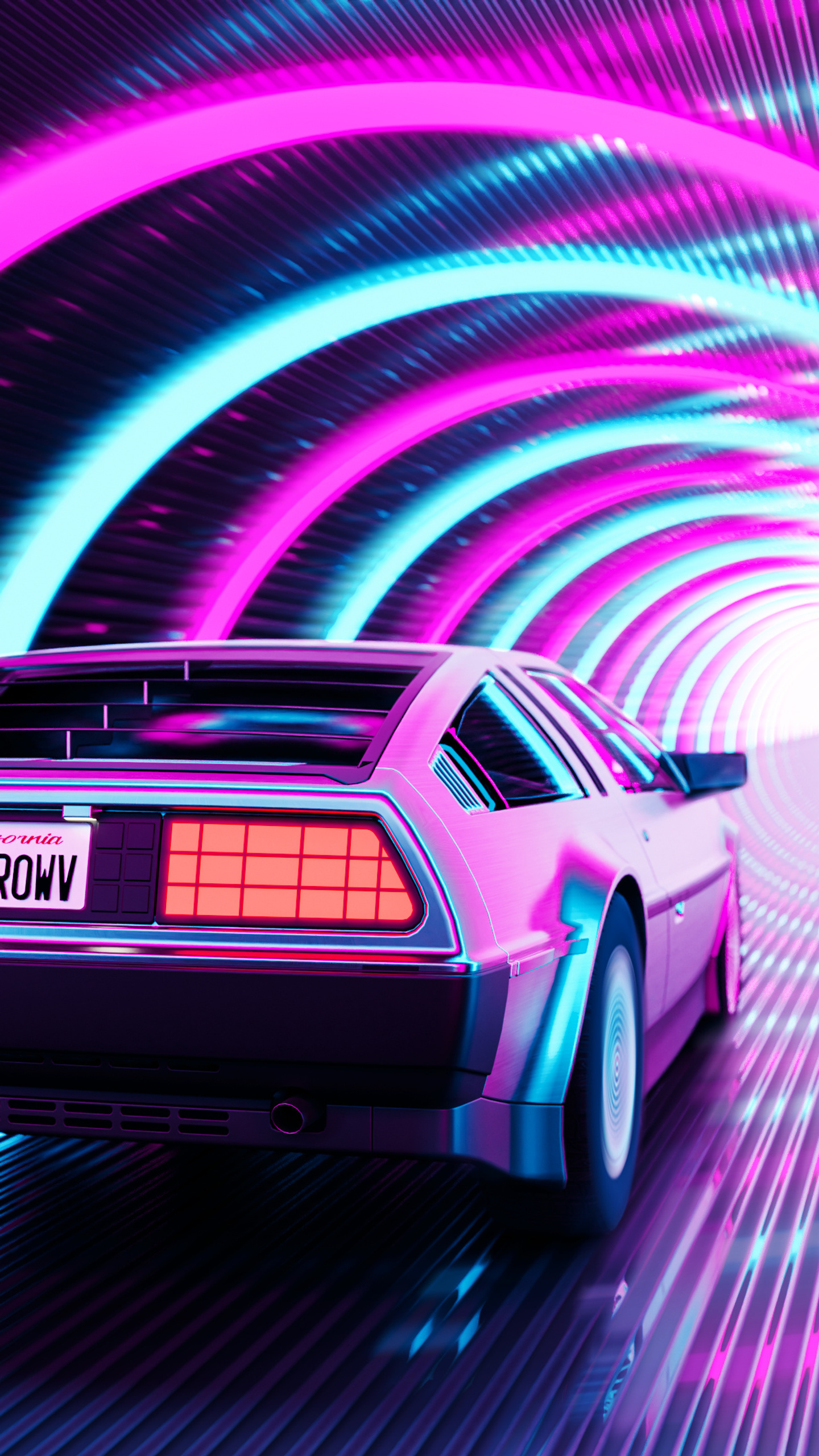 1440x2560 Retro Delorean 4k Samsung Galaxy S6,S7 ,Google Pixel XL ...