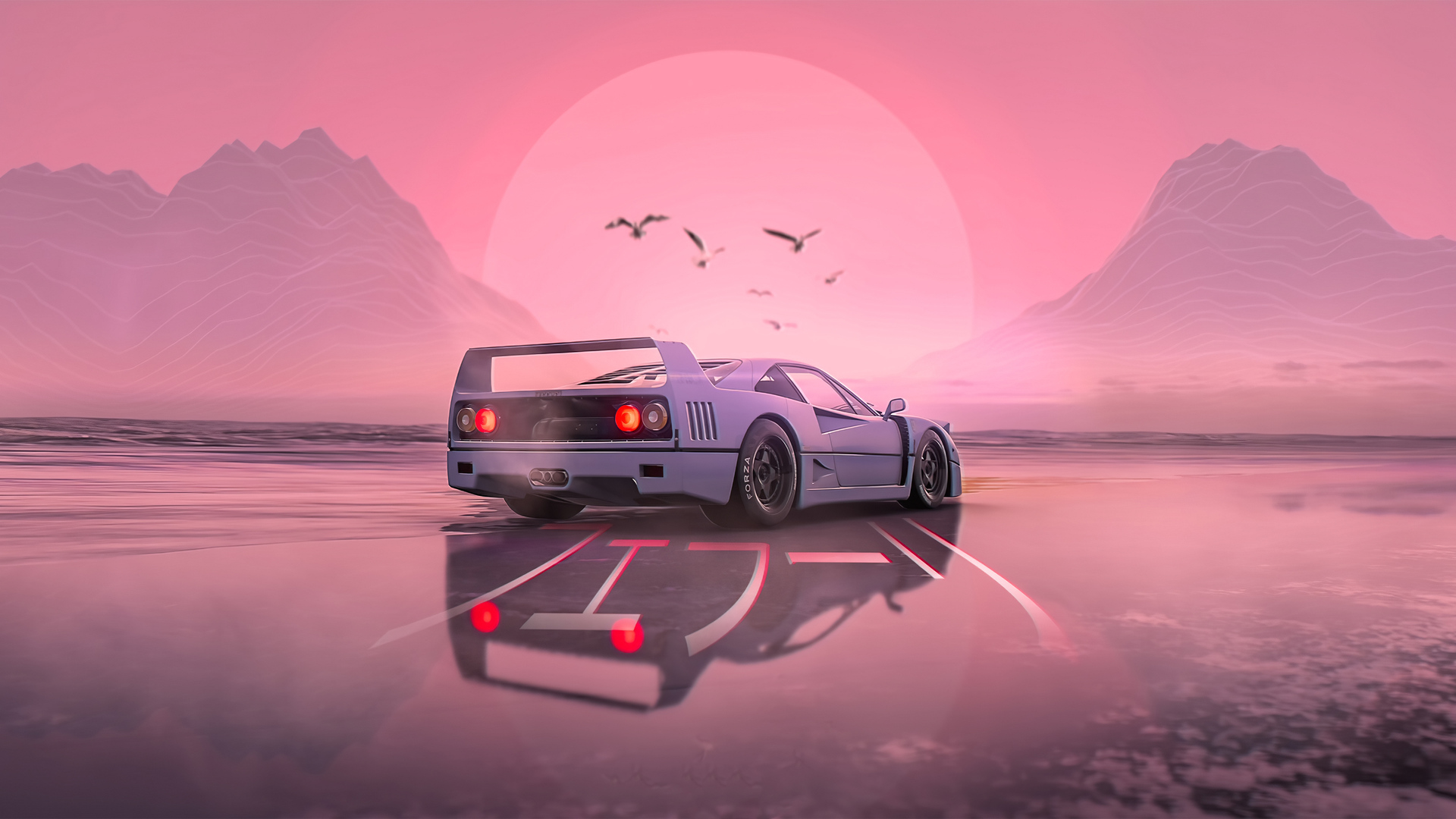 1920x1080 Retrowave Car 4k Laptop Full HD 1080P HD 4k Wallpapers, Images,  Backgrounds, Photos and Pictures