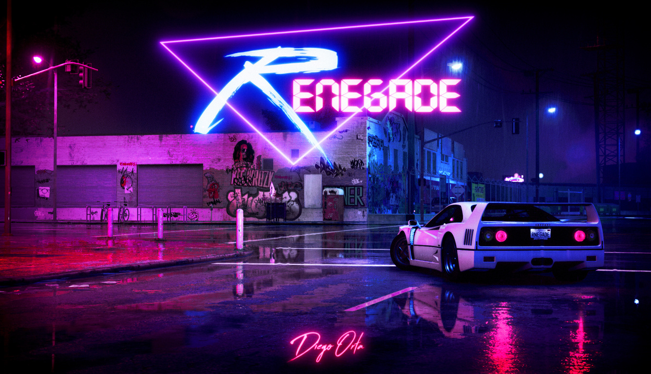 1336x768 Retrowave Cyberpunk Car 4k Laptop HD ,HD 4k Wallpapers,Images ...