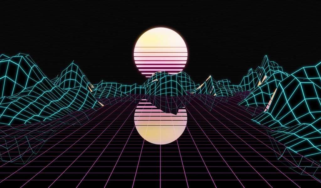 1024x600 Retrowave Minimalist 4k 1024x600 Resolution HD 4k Wallpapers