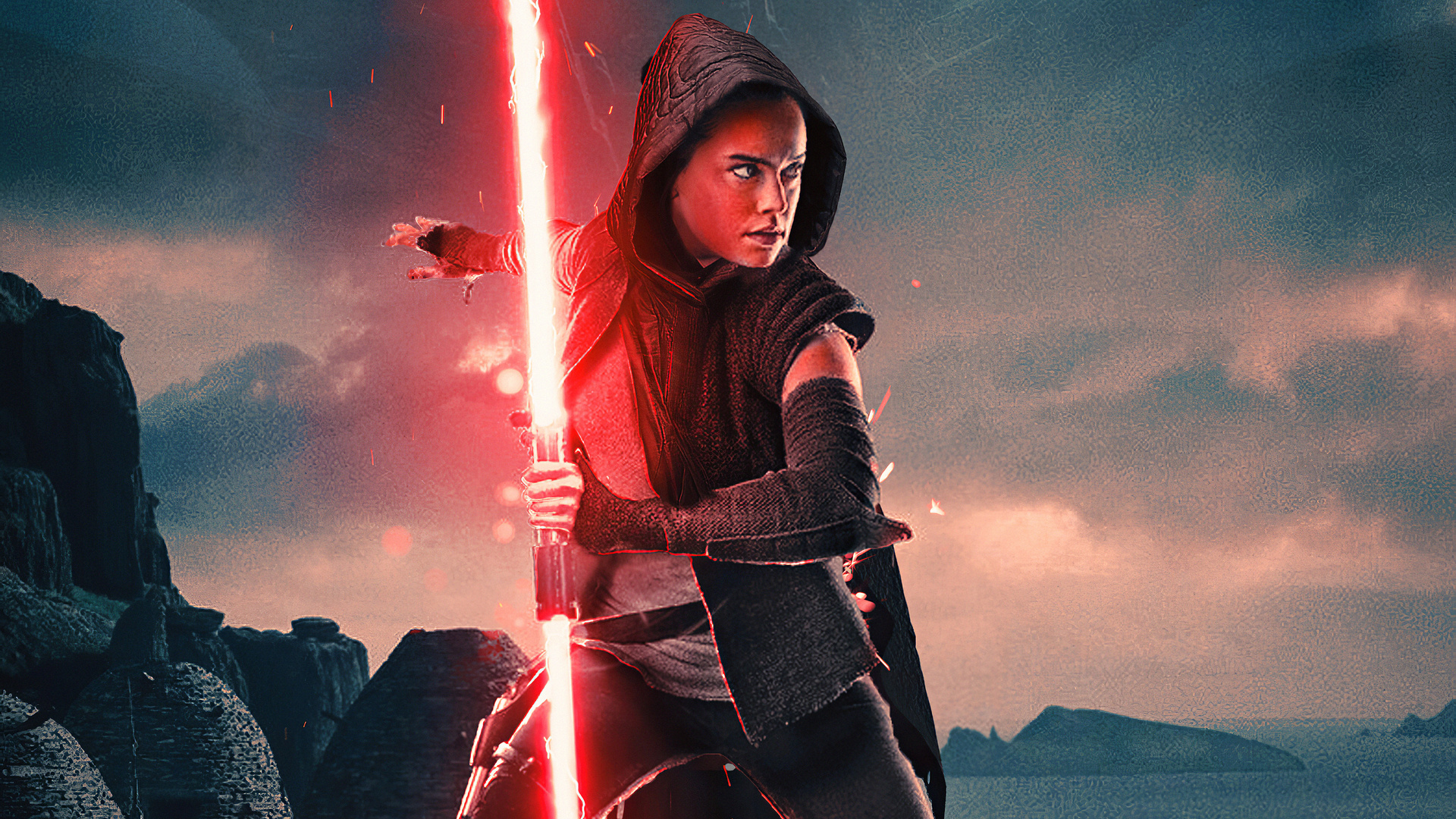 1920x1080 Rey Red Light Saber Laptop Full HD 1080P ,HD 4k Wallpapers ...