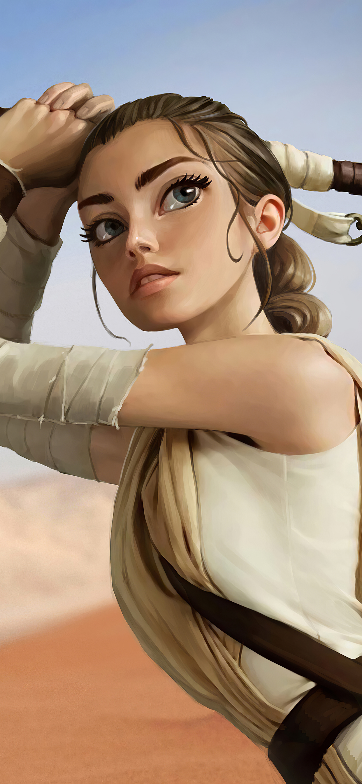 1242x2688 Rey Star Wars Digital Art 4k Iphone Xs Max Hd 4k Wallpapers Images Backgrounds 3132