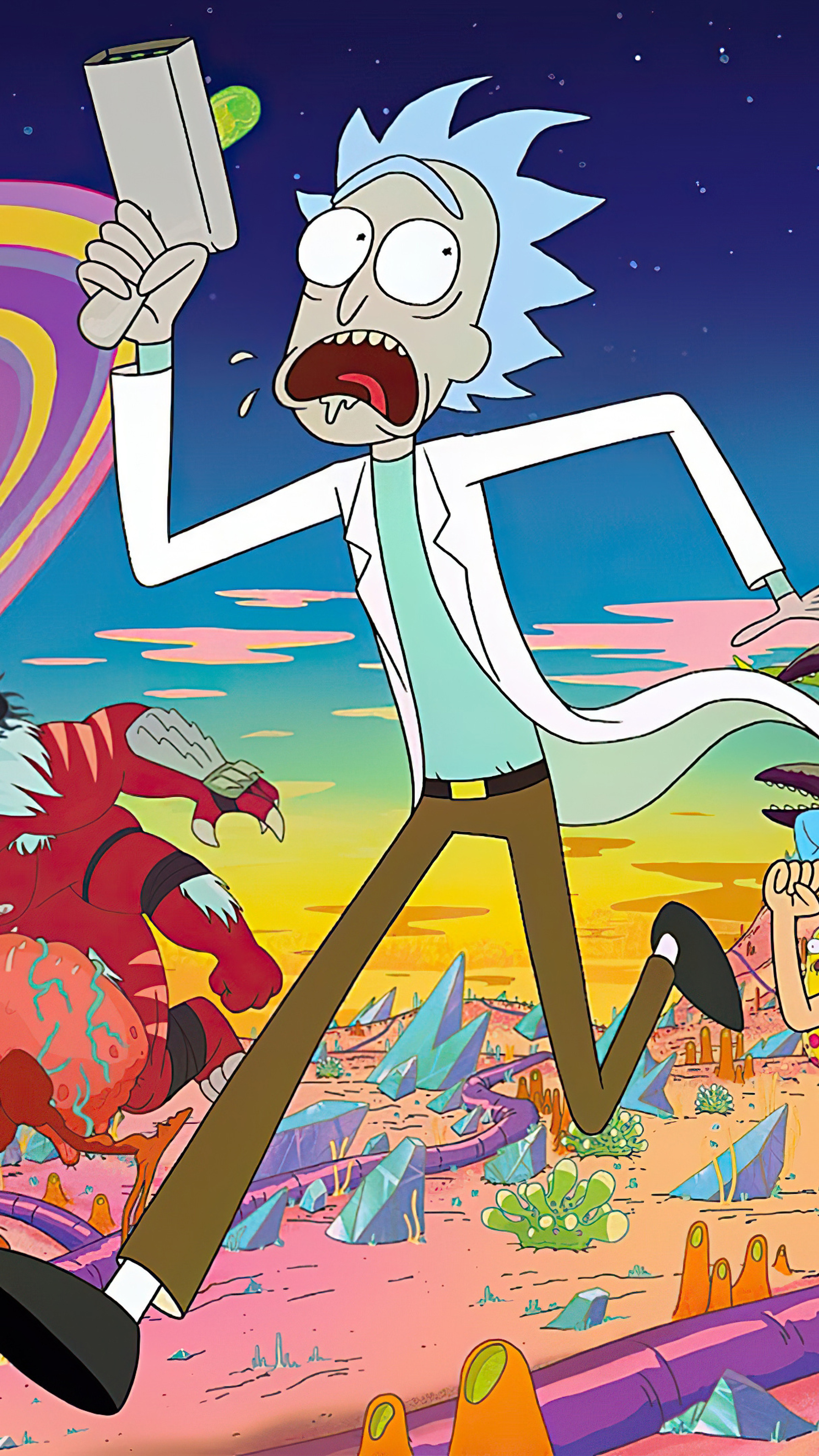 2160x3840 Rick And Morty Adventures 4k Sony Xperia X,XZ,Z5 Premium