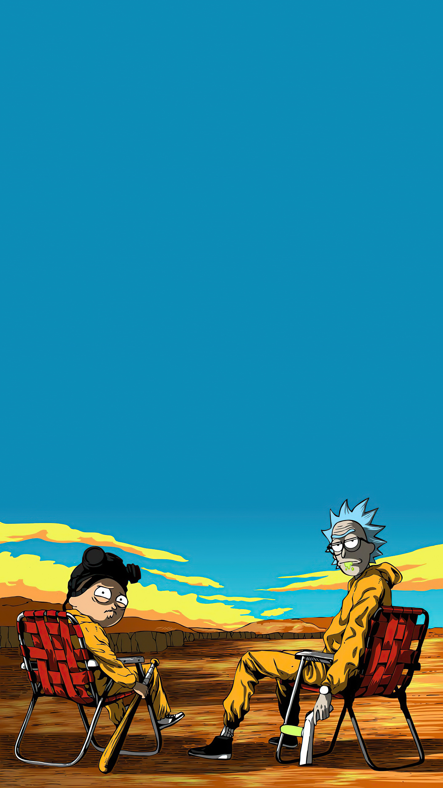 Dark version of the breaking bad wallpaper in HQ : rickandmorty