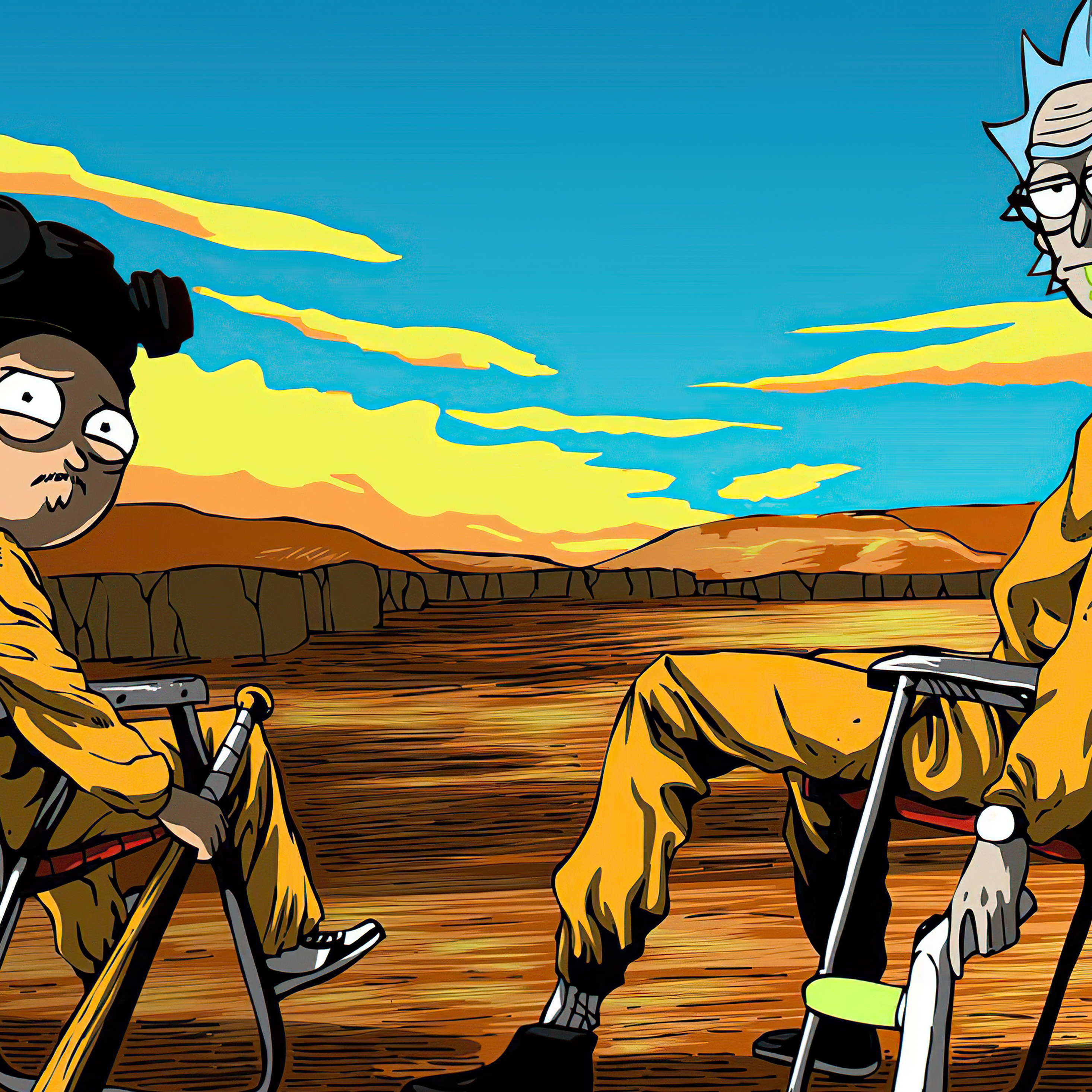 Download Rick And Morty Breaking Bad Wallpapers Wallpaper  GetWallsio