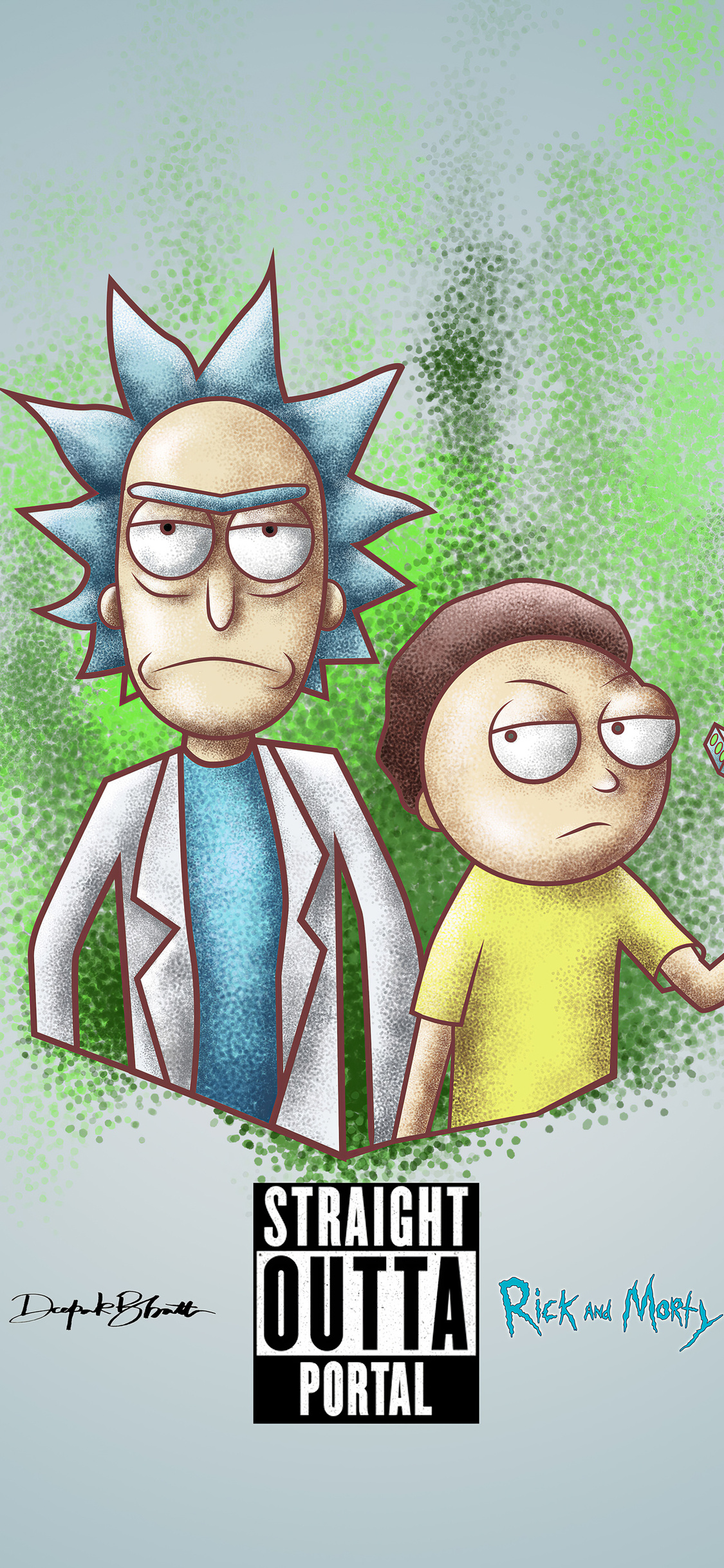 1125x2436 Rick And Morty Fan Art Iphone XS,Iphone 10,Iphone X HD