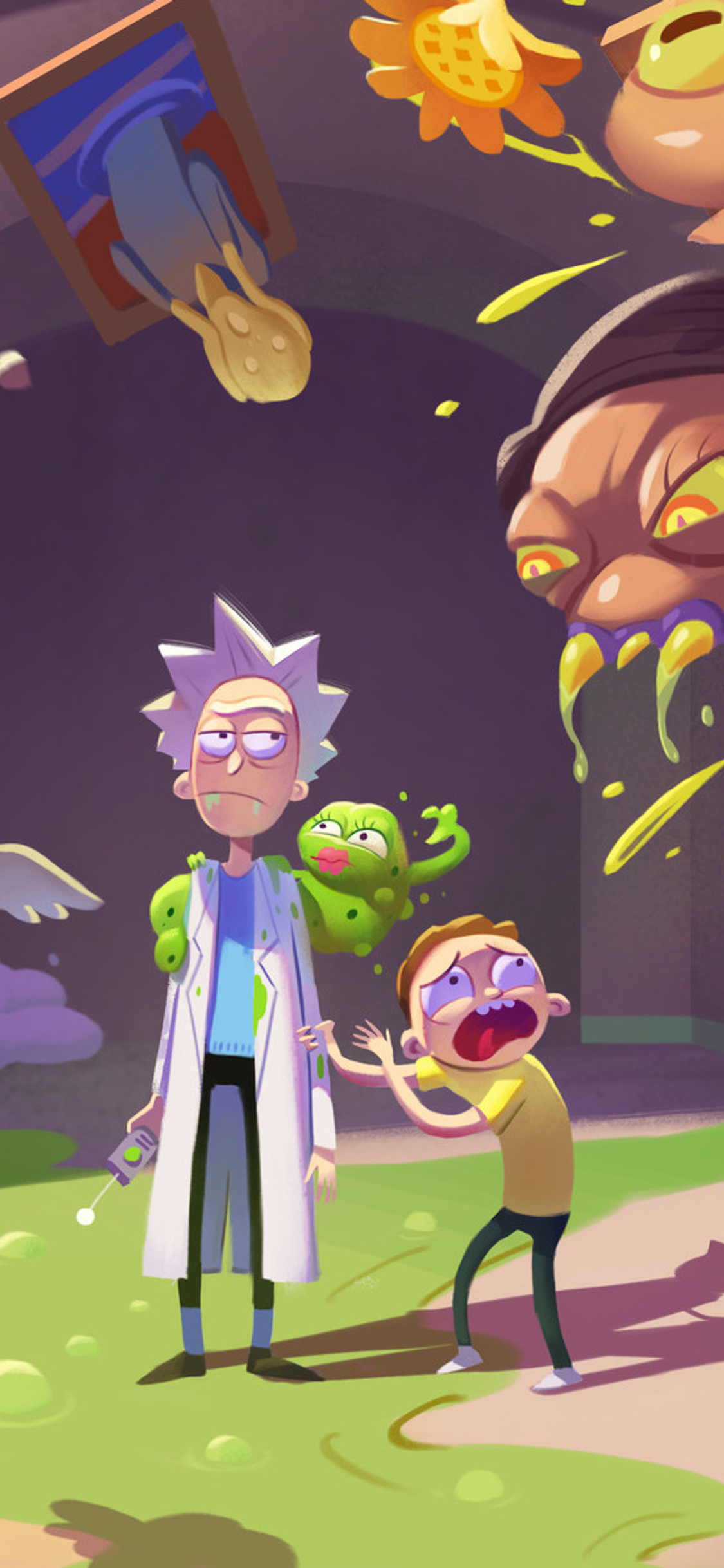 1125x2436 Rick And Morty Fan Art Iphone XS,Iphone 10,Iphone X HD