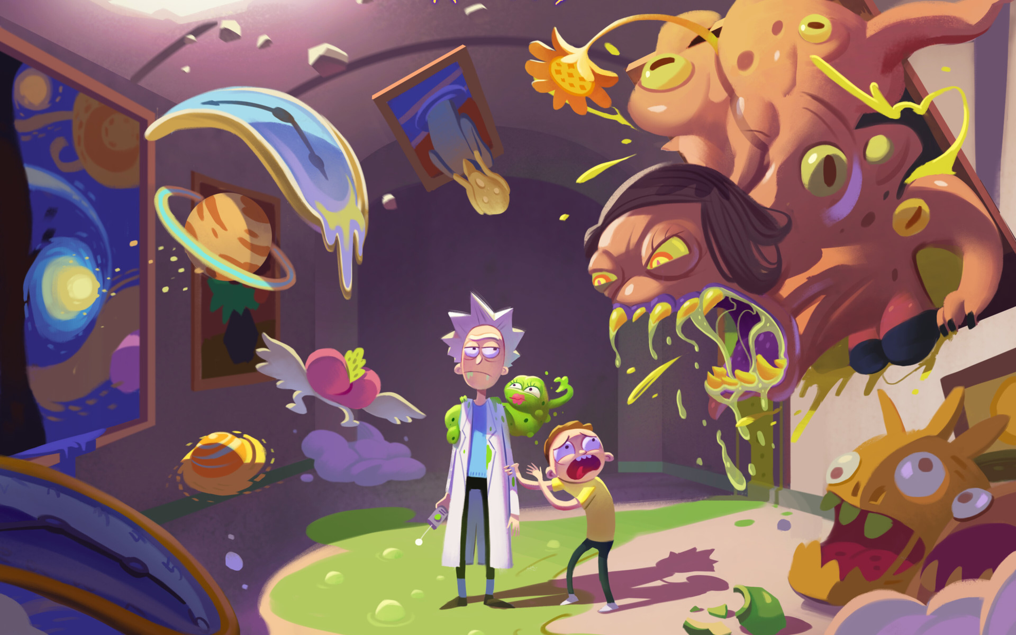 3840x2400 Rick And Morty Hd Art 4K ,HD 4k Wallpapers,Images,Backgrounds ...