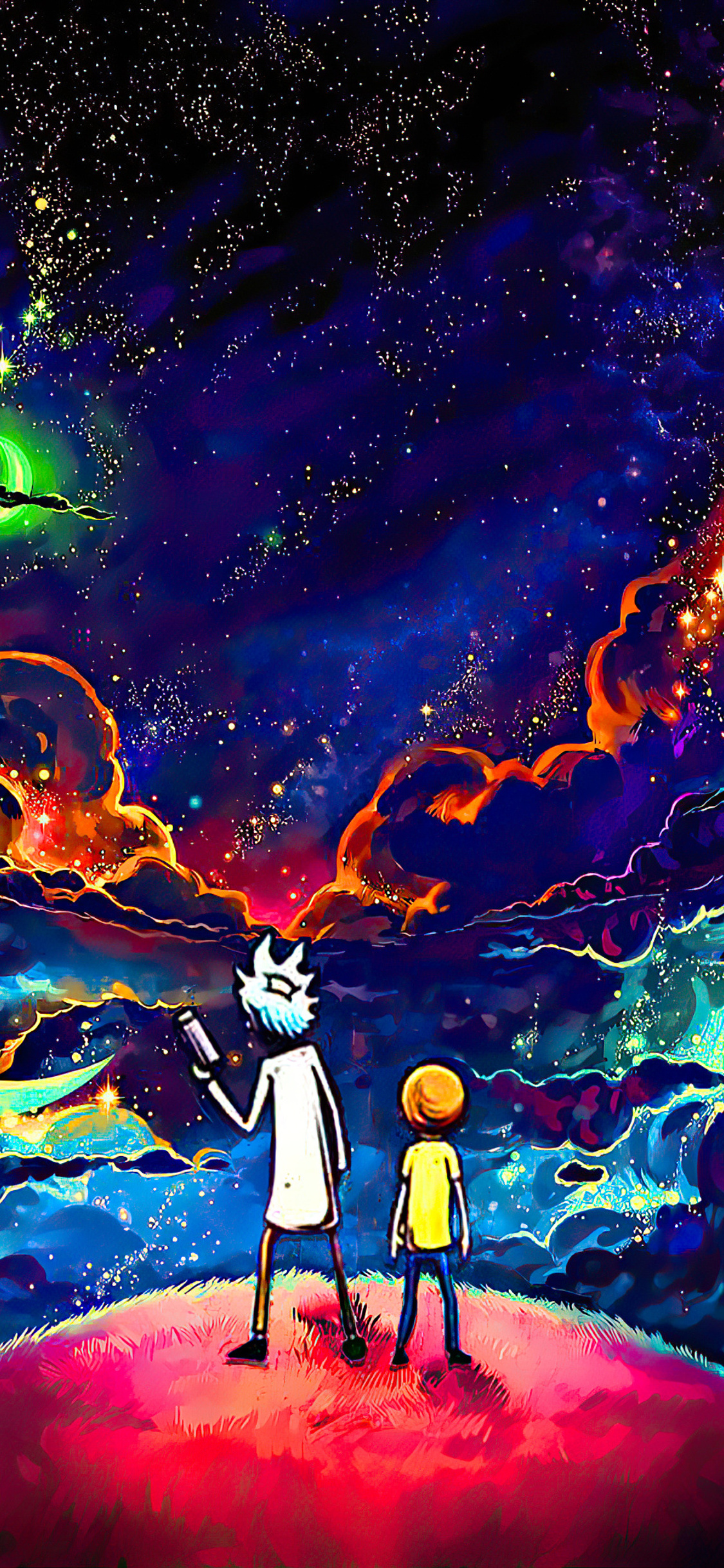 Rick and Morty iPhone X Wallpaper HD