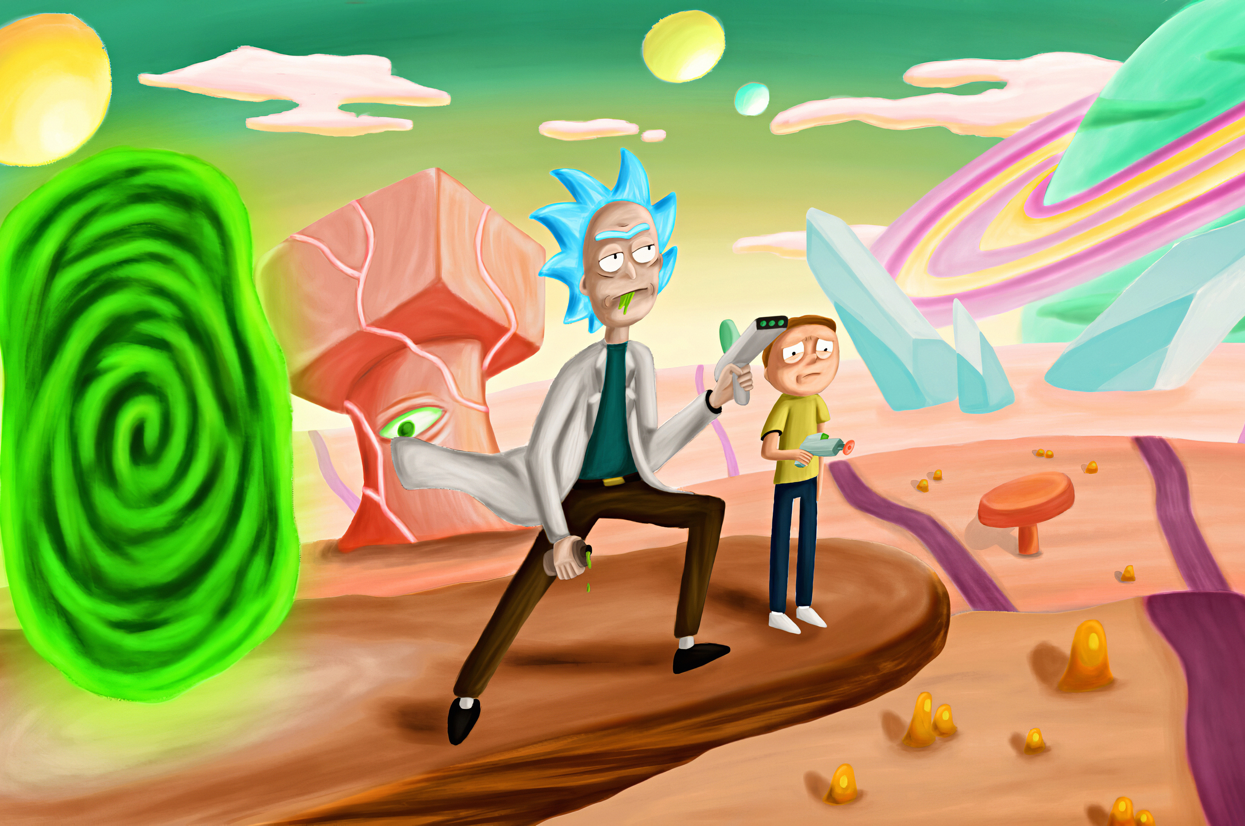 Rick And Morty Season 4 2019 4k In 2560x1700 Resolution. 