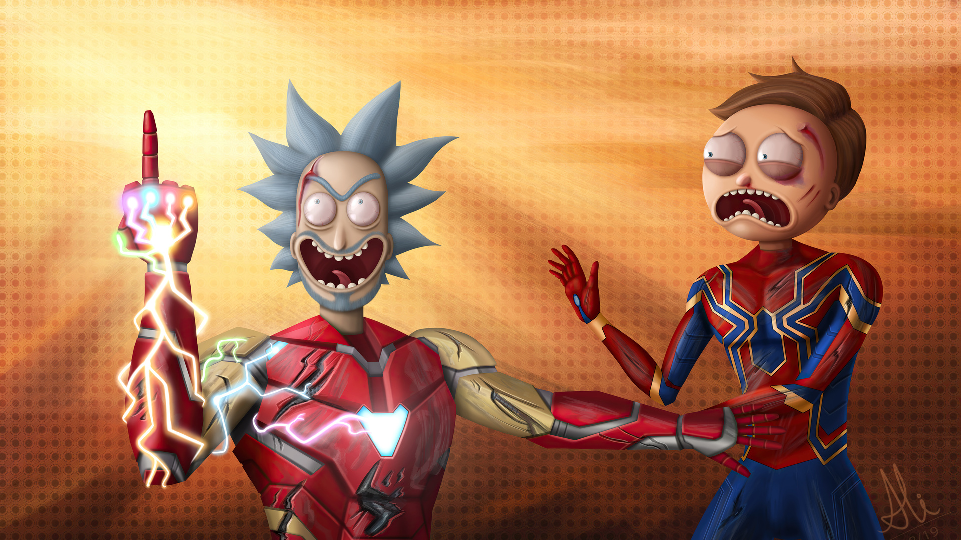 Background Rick and Morty background laptop đẹp, full HD