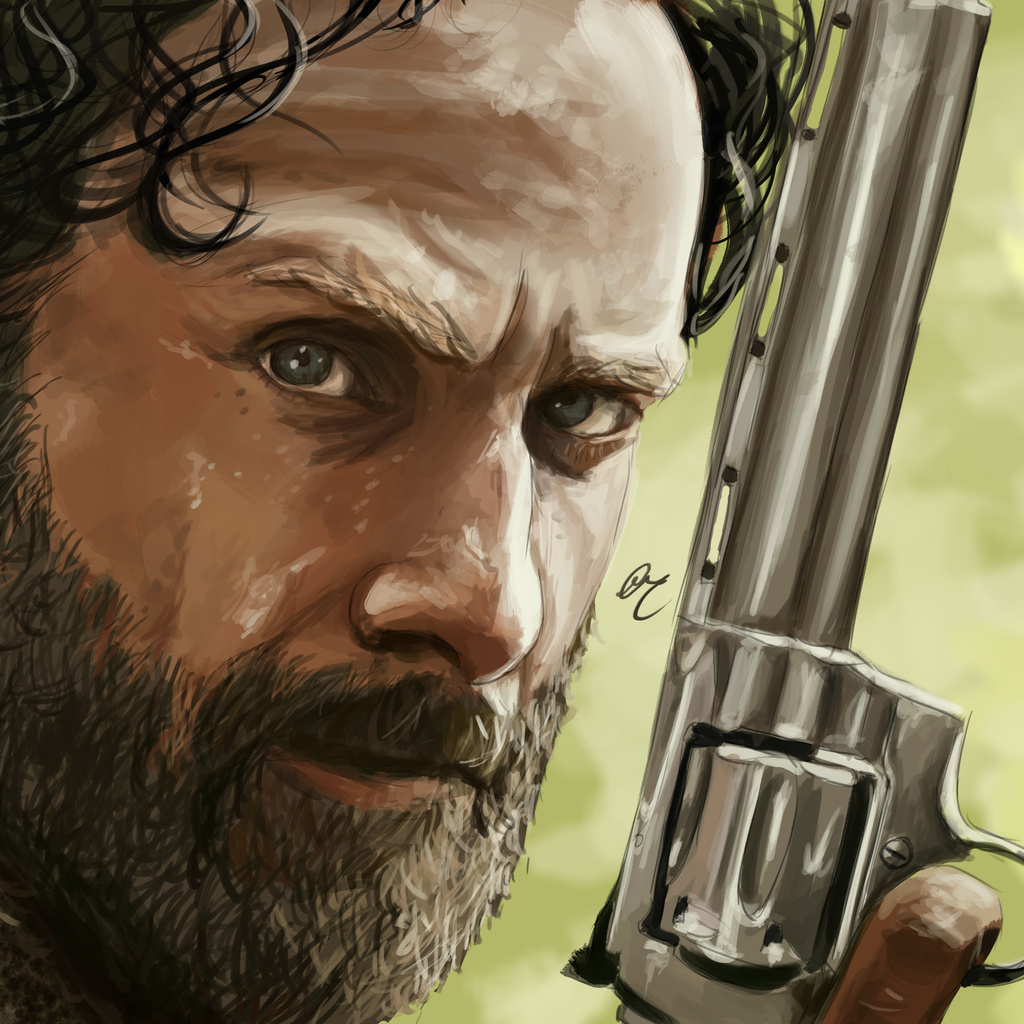 1024x1024 Rick Walking Dead 5k Artwork 1024x1024 Resolution HD 4k ...