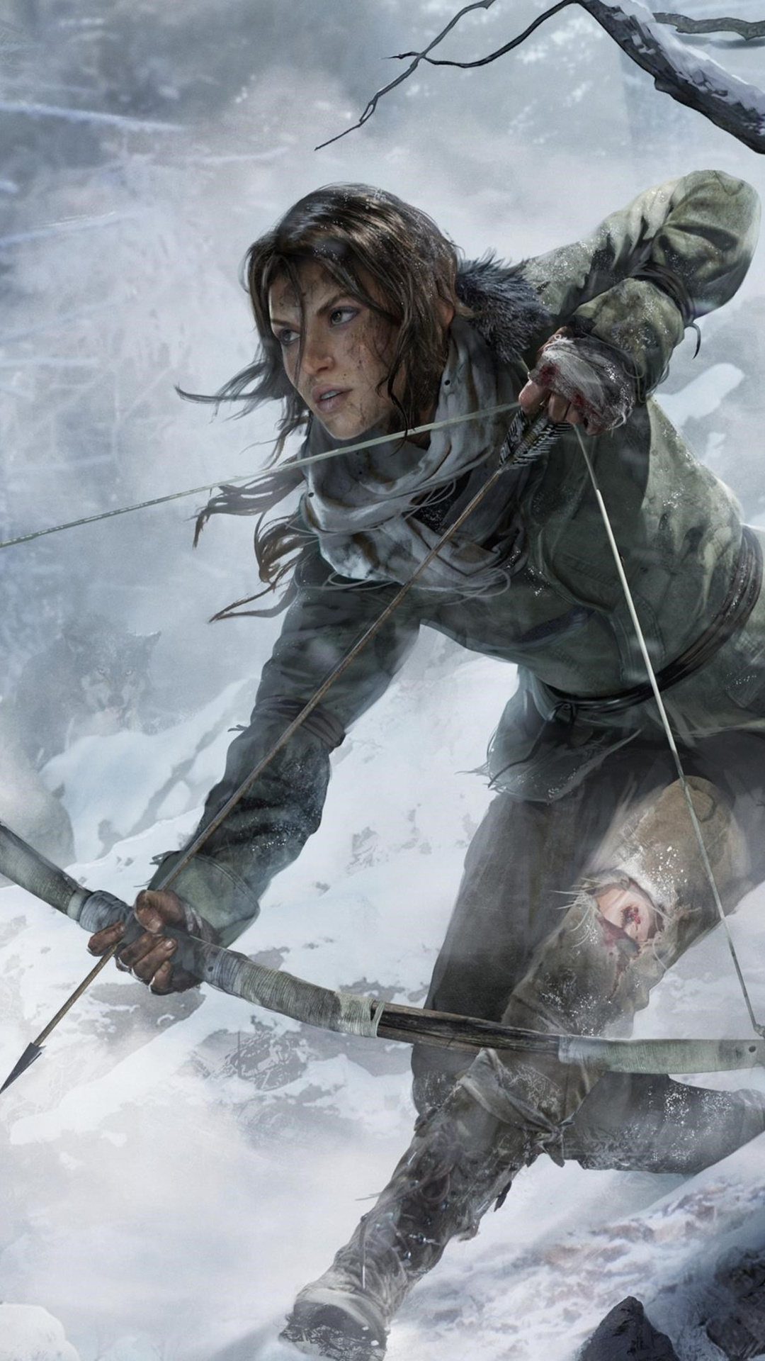 iphone x rise of the tomb raider wallpaper