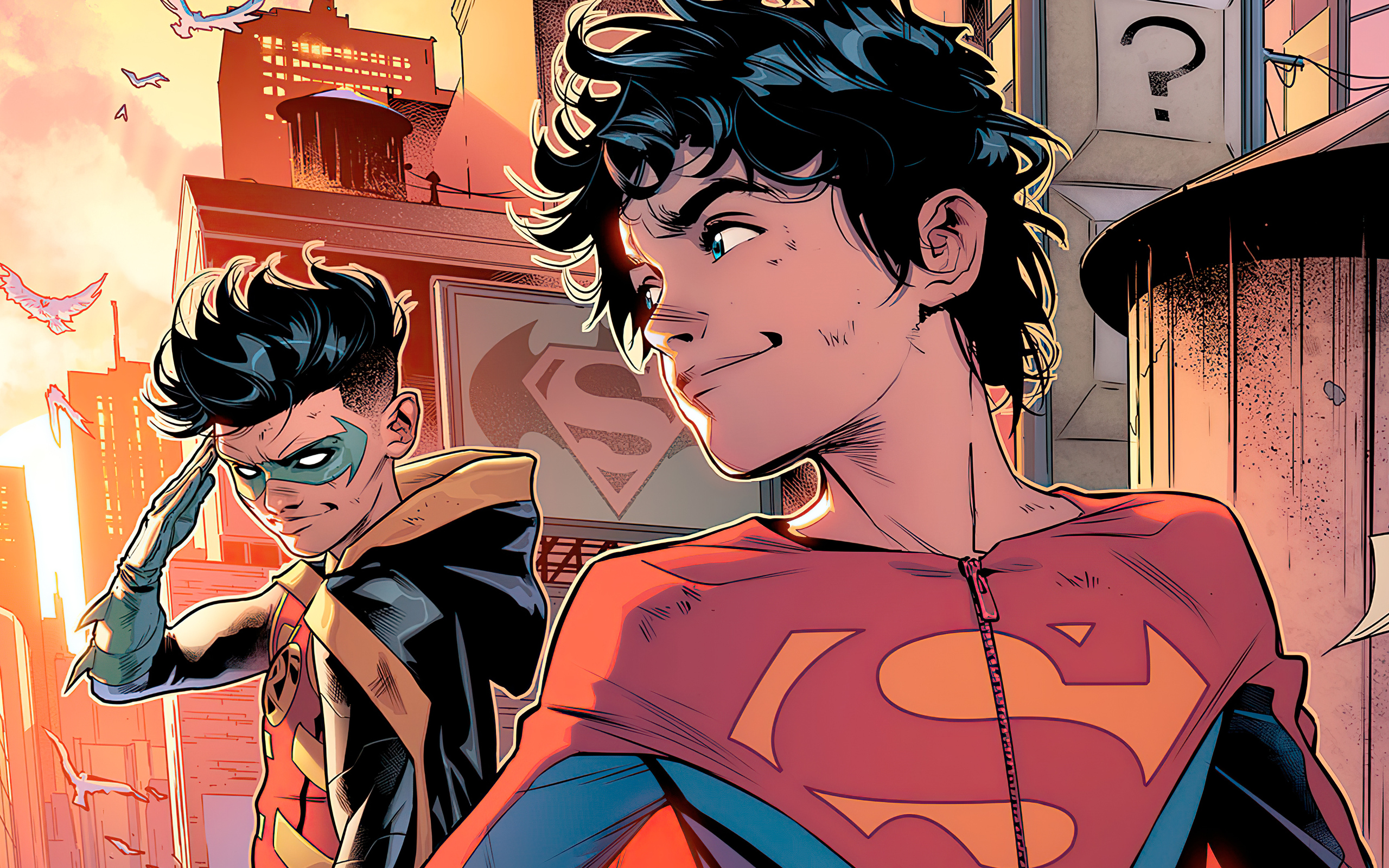 Robin And Superboy 4k In 2560x1600 Resolution. robin-and-superboy-4k-cg.jpg...