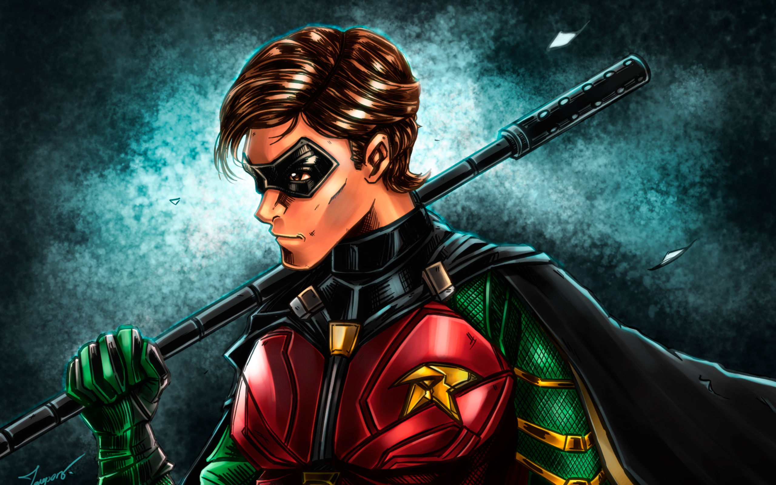 Robin Titans Artwork In 2560x1600 Resolution. robin-titans-artwork-u4.jpg. 