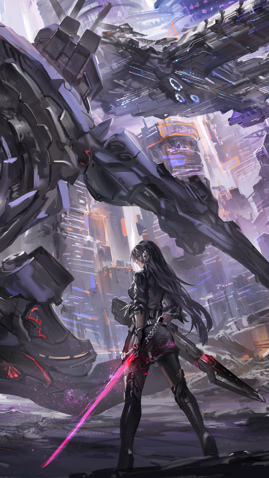 540x960 Robot Scifi Anime War 540x960 Resolution HD 4k Wallpapers, Images,  Backgrounds, Photos and Pictures