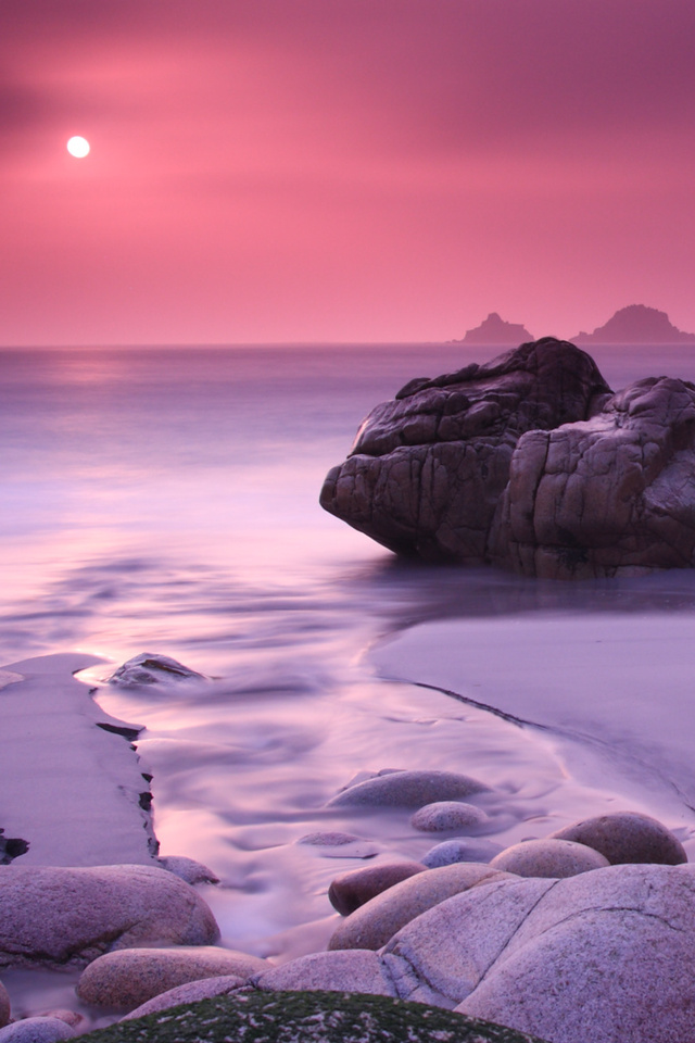 640x960 Rock Beach Cool Sunset iPhone 4, iPhone 4S HD 4k Wallpapers,  Images, Backgrounds, Photos and Pictures