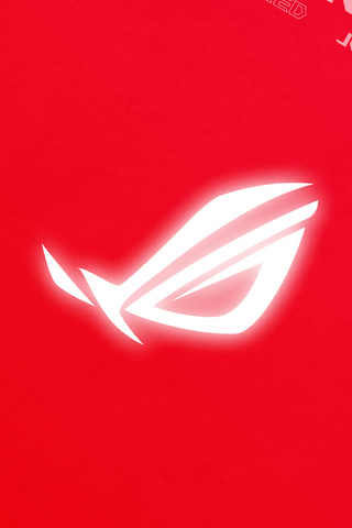 320x480 Rog Logo Red Background 4k Apple Iphone,iPod Touch,Galaxy Ace HD 4k  Wallpapers, Images, Backgrounds, Photos and Pictures