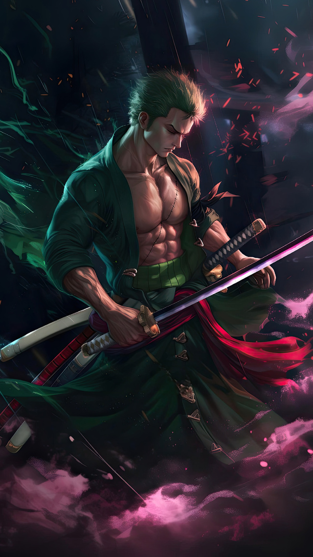 640x1136 Roronoa Zoro From One Piece 2024 iPhone 5,5c,5S,SE ,Ipod Touch ...