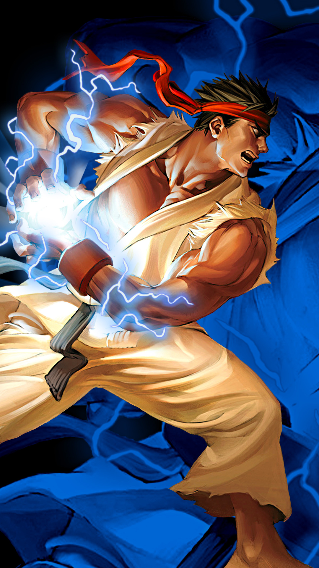 1080x1920 Ryu Hadouken Street Fighter 2 Iphone 7 6s 6 Plus Pixel Xl 