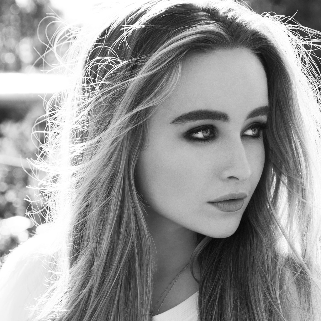 1024x1024 Sabrina Carpenter Monochrome 4k 1024x1024 Resolution HD 4k ...