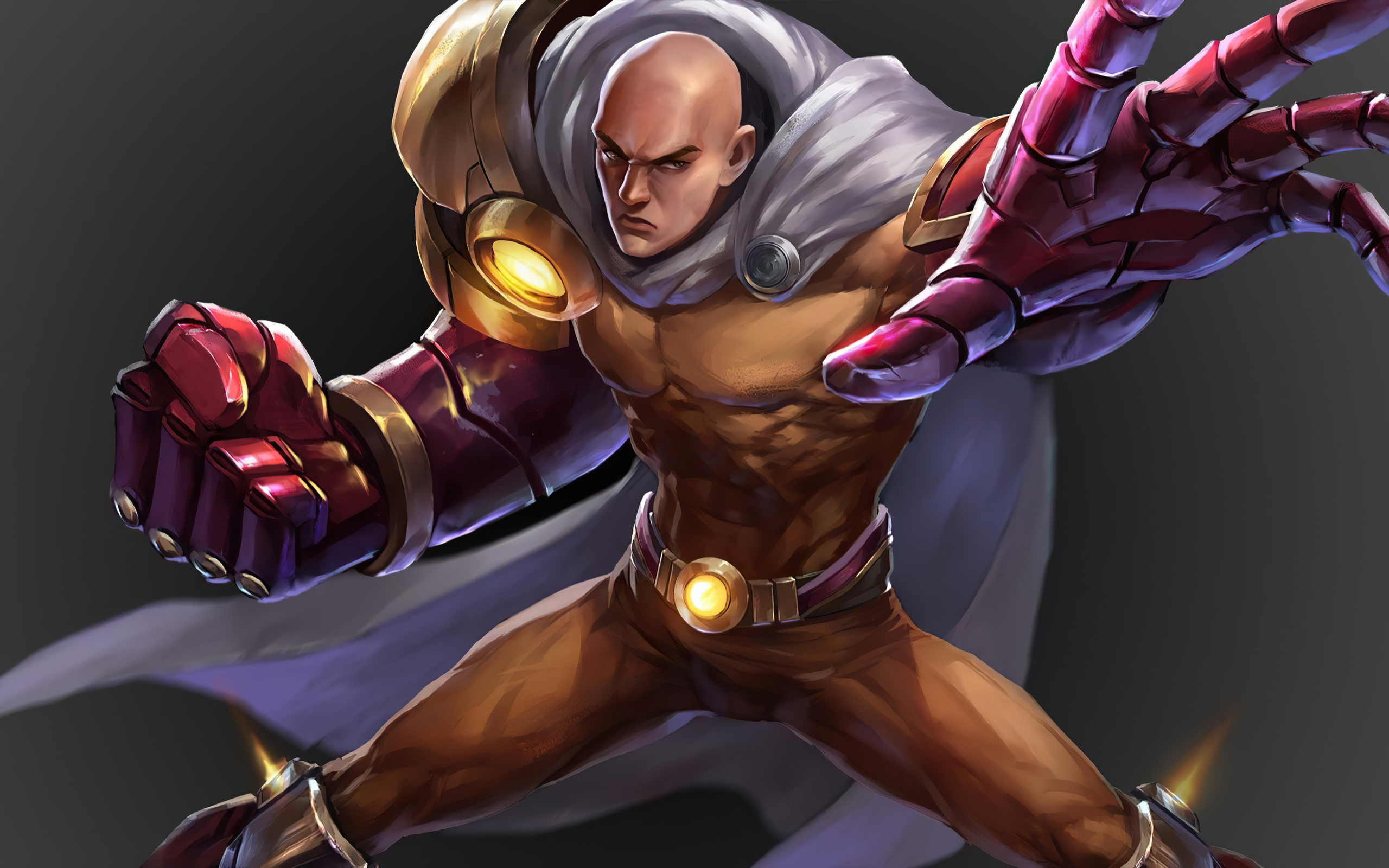 2560x1600 Saitama One Punch Man 4k 2020 2560x1600