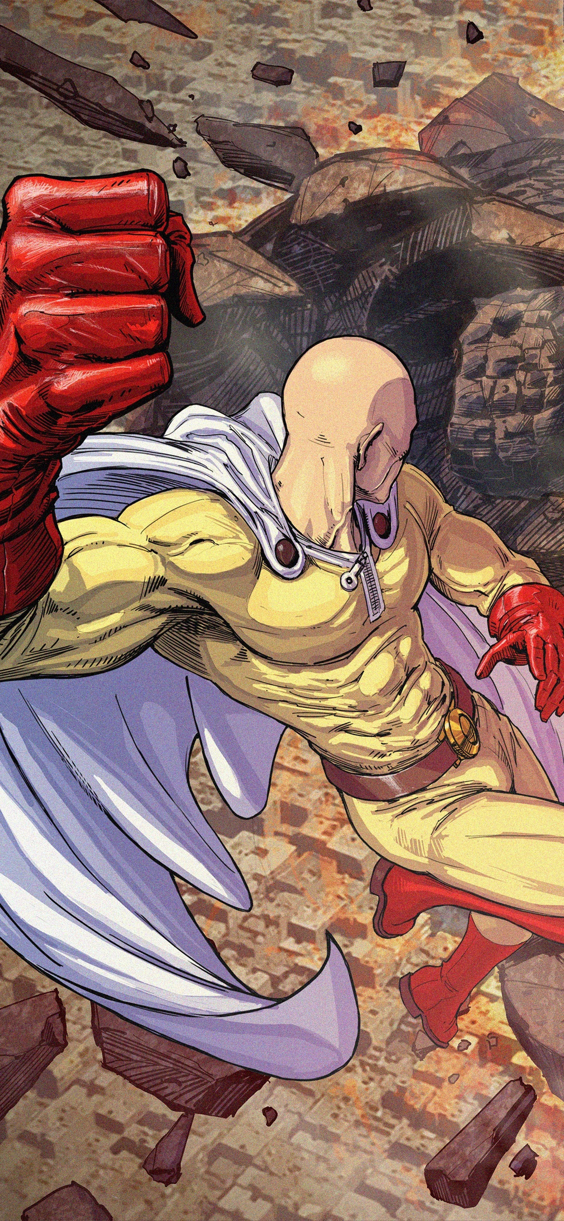 Anime One-Punch Man, Saitama (One-Punch Man), 1080x2280 Phone HD Wallpaper