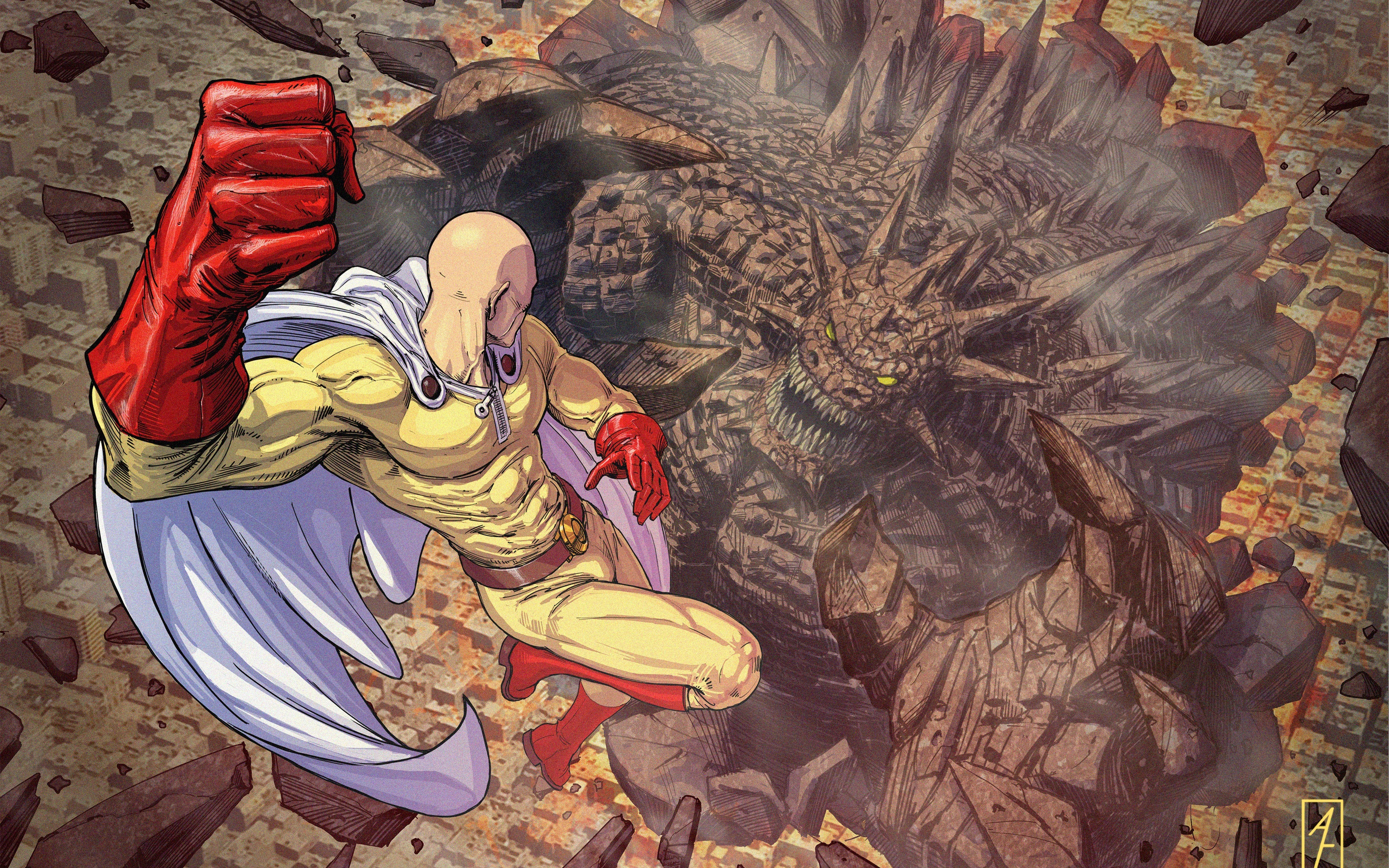 SAITAMA ONE PUNCH MAN Ultra HD Desktop Background Wallpaper for 4K