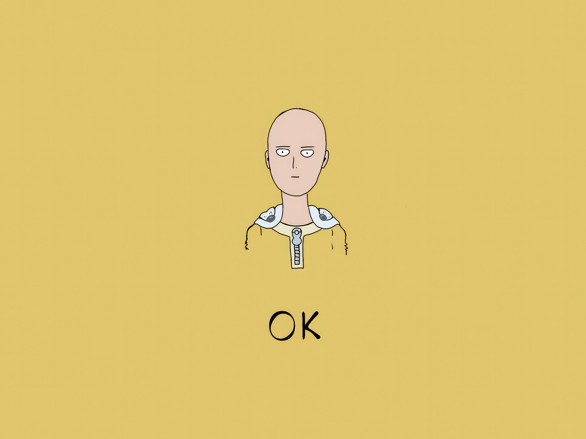 Saitama background, One Punch Man OK HD wallpaper