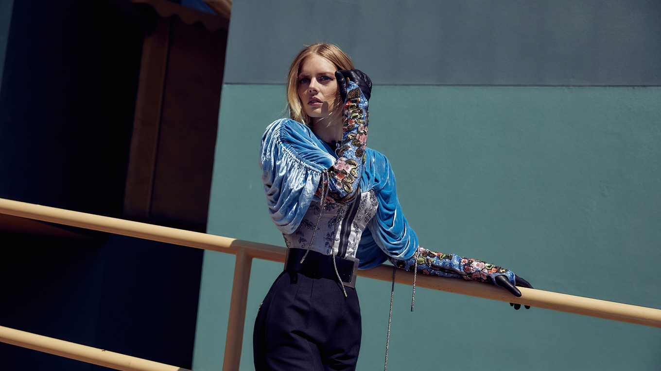 1360x765 Samara Weaving Harpers Bazaar 2020 1360x765 Resolution HD 4k