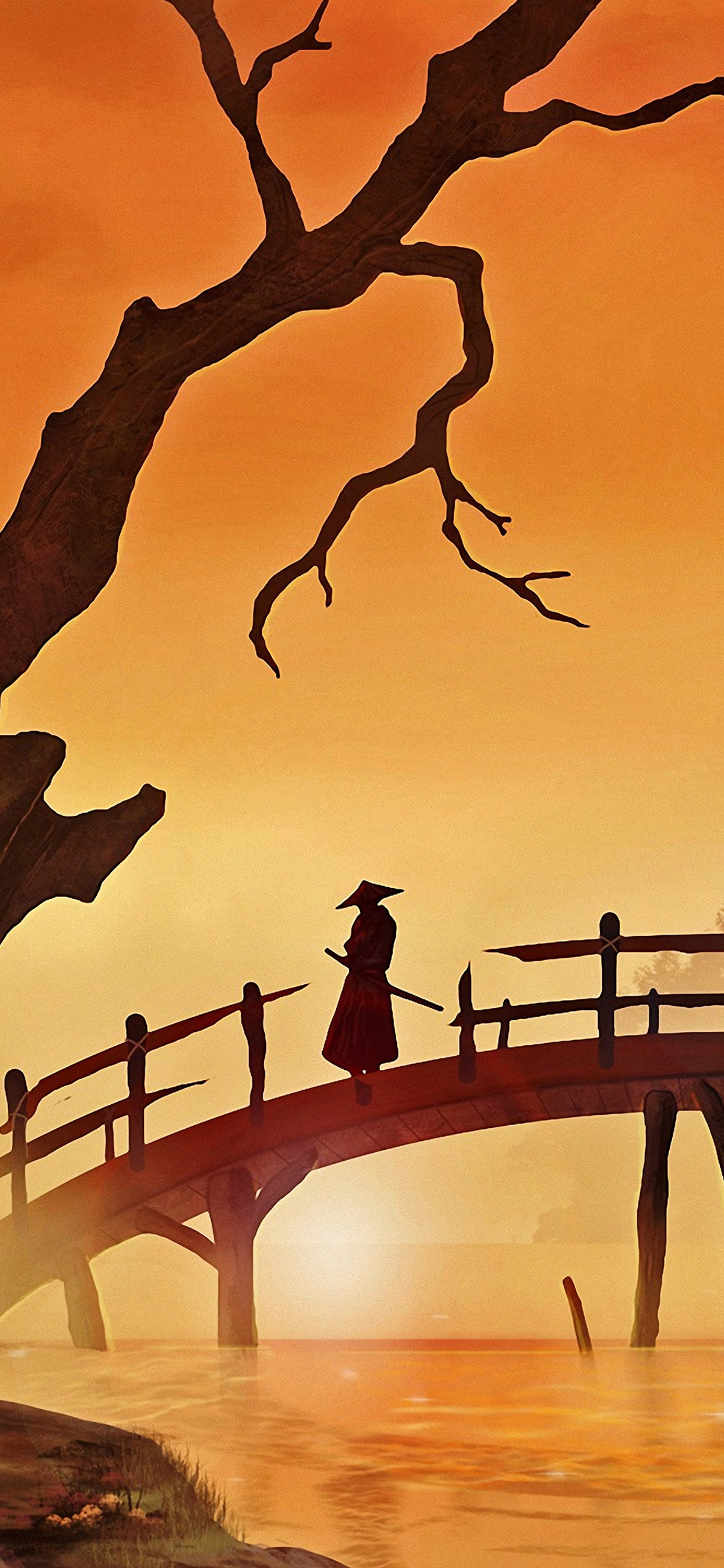 1242x2688 Samurai Bridge 4k Iphone XS MAX HD 4k Wallpapers, Images