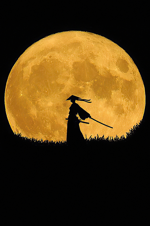 640x960 Samurai Dark Night Minimal 4k iPhone 4, iPhone 4S ,HD 4k ...