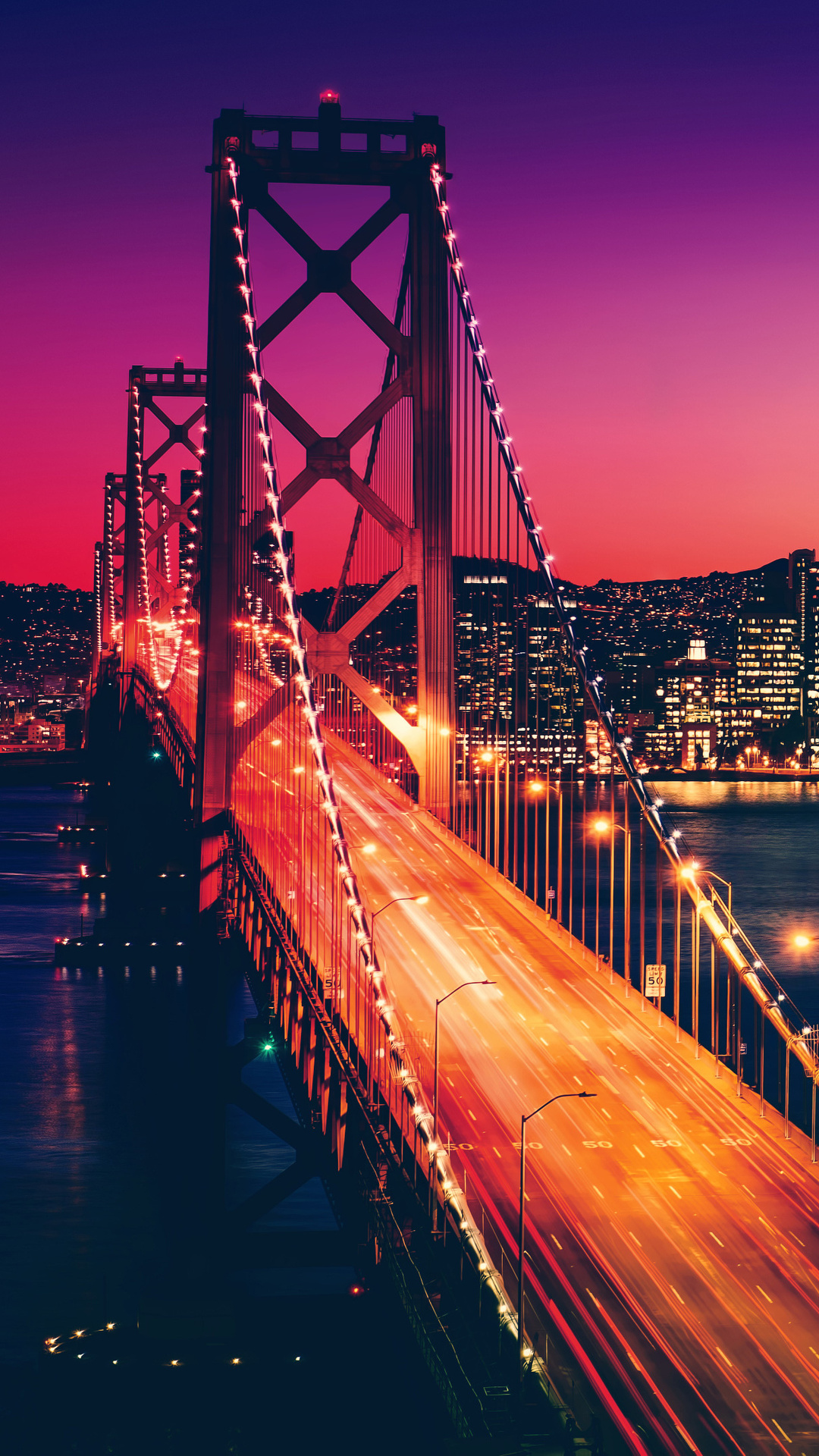 Golden Gate Bridge Wallpaper 4K San Francisco Evening Lights 5442