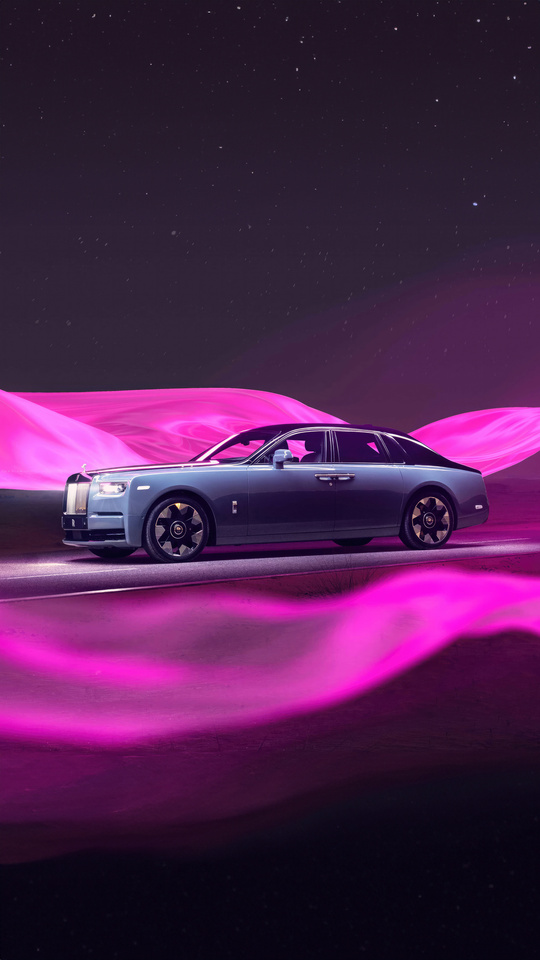 540x960 Satin Of Light Rolls Royce Phantom Viii 2024 5k Wallpaper 