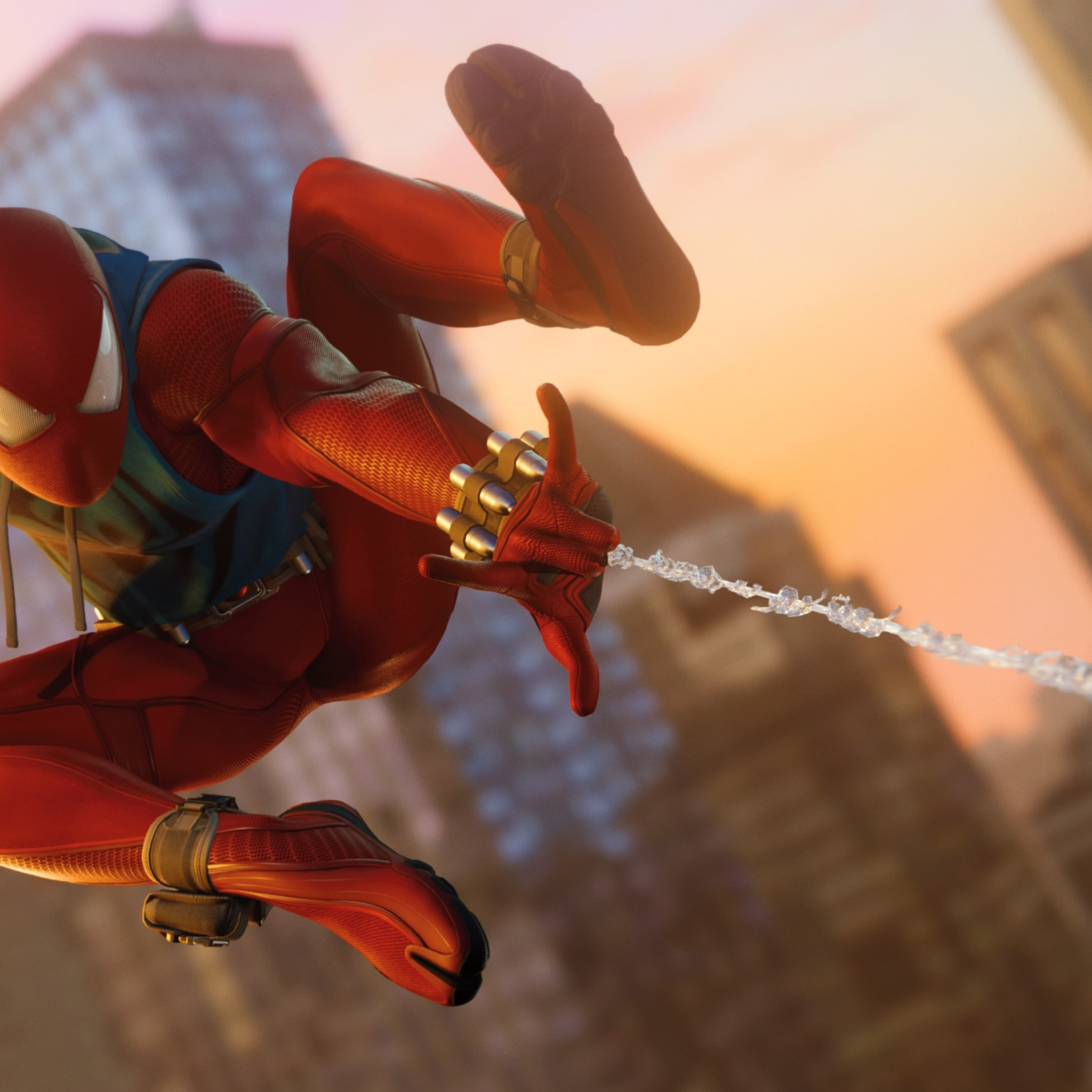 Scarlet Spider In Ps4 Game 4k In 2048x2048 Resolution. scarlet-spider-in-ps...