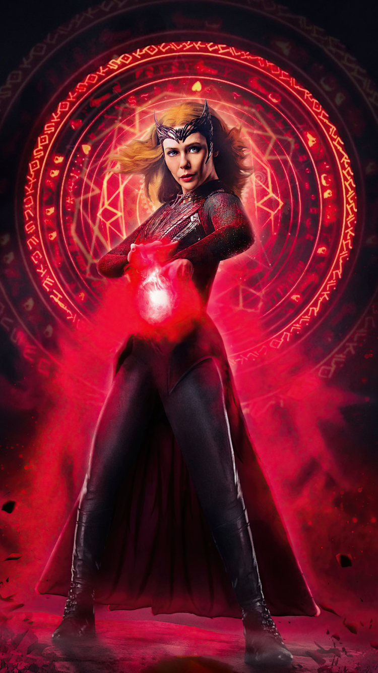 Download Scarlet Witch Powers Marvel iPhone XR Wallpaper  Wallpaperscom