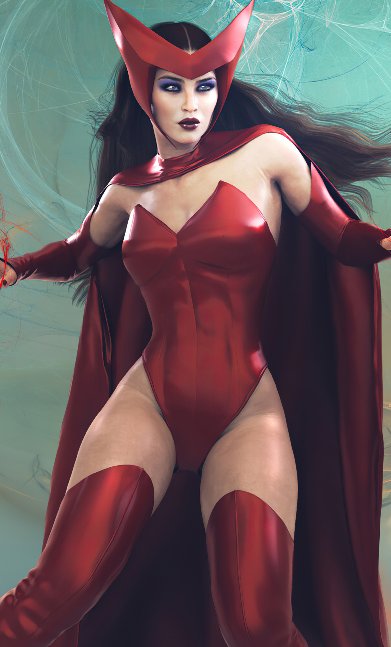 Scarlet Witch Girl 4k In 1280x2120 Resolution. scarlet-witch-girl-4k-ev.jpg...