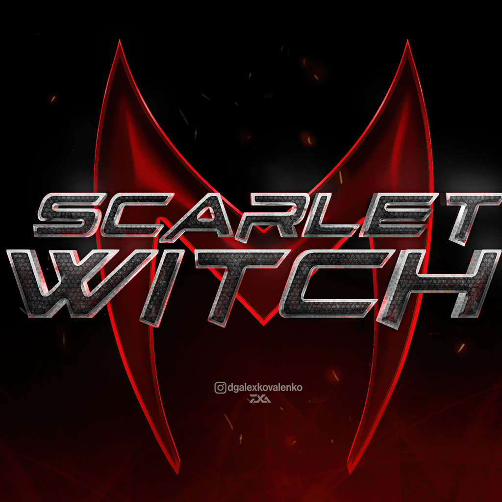 1024x1024 Scarlet Witch Logo 5k 1024x1024 Resolution HD 4k Wallpapers ...