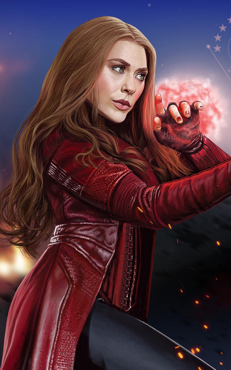 800x1280 Scarlet Witch New Artwork Nexus 7,samsung Galaxy Tab 10,note 