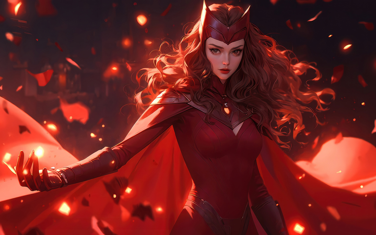 1440x900 Scarlet Witch Spellbinding Power Wallpaper,1440x900 Resolution ...