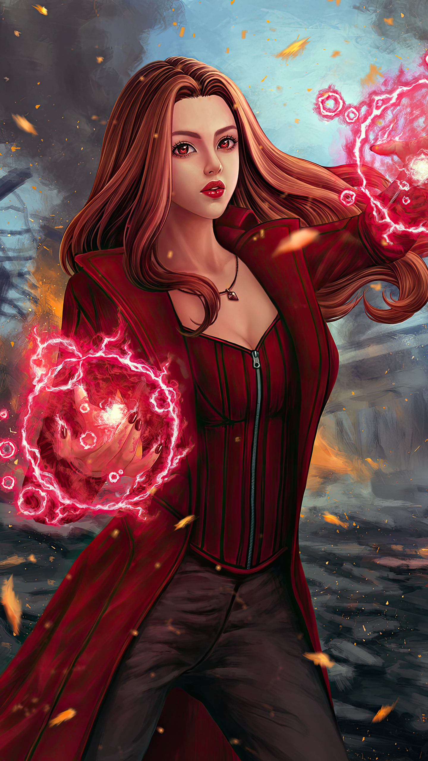 1440x2560 Scarlet Witch Ultimate Samsung Galaxy S6,S7 ,Google Pixel XL ...