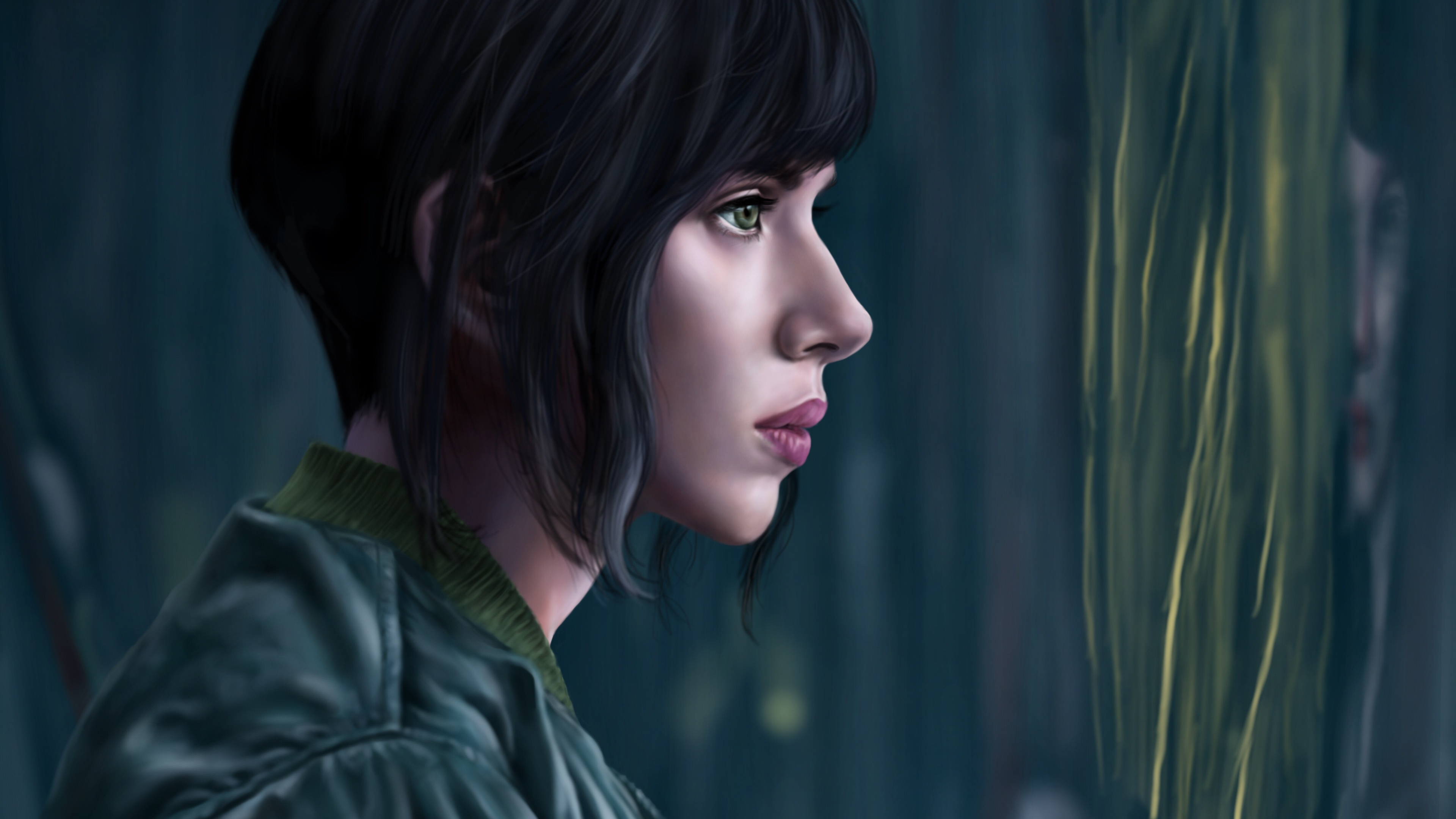 Scarlett Johansson Ghost In The Shell Wallpaper