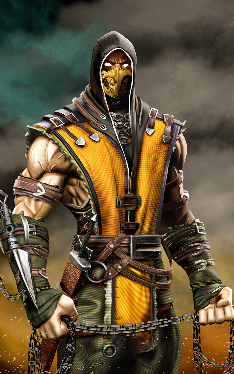 800x1280 Scorpion From Mortal Kombat 5k Nexus 7,Samsung Galaxy Tab 10 ...