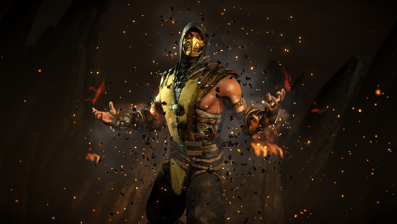 1360x768 Scorpion Mortal Kombat X 4k Laptop HD HD 4k Wallpapers, Images ...