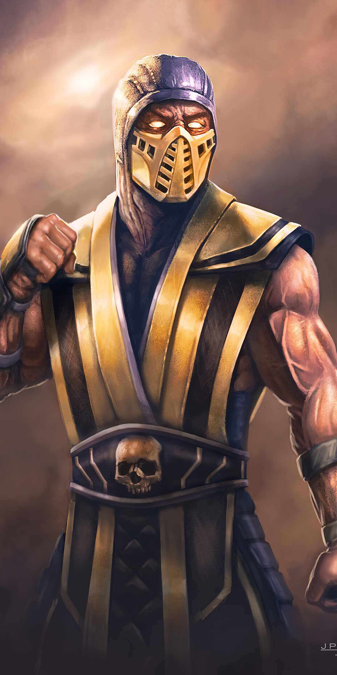 1080x2160 Scorpion Sub Zero Mortal Kombat Art One Plus 5T,Honor 7x ...