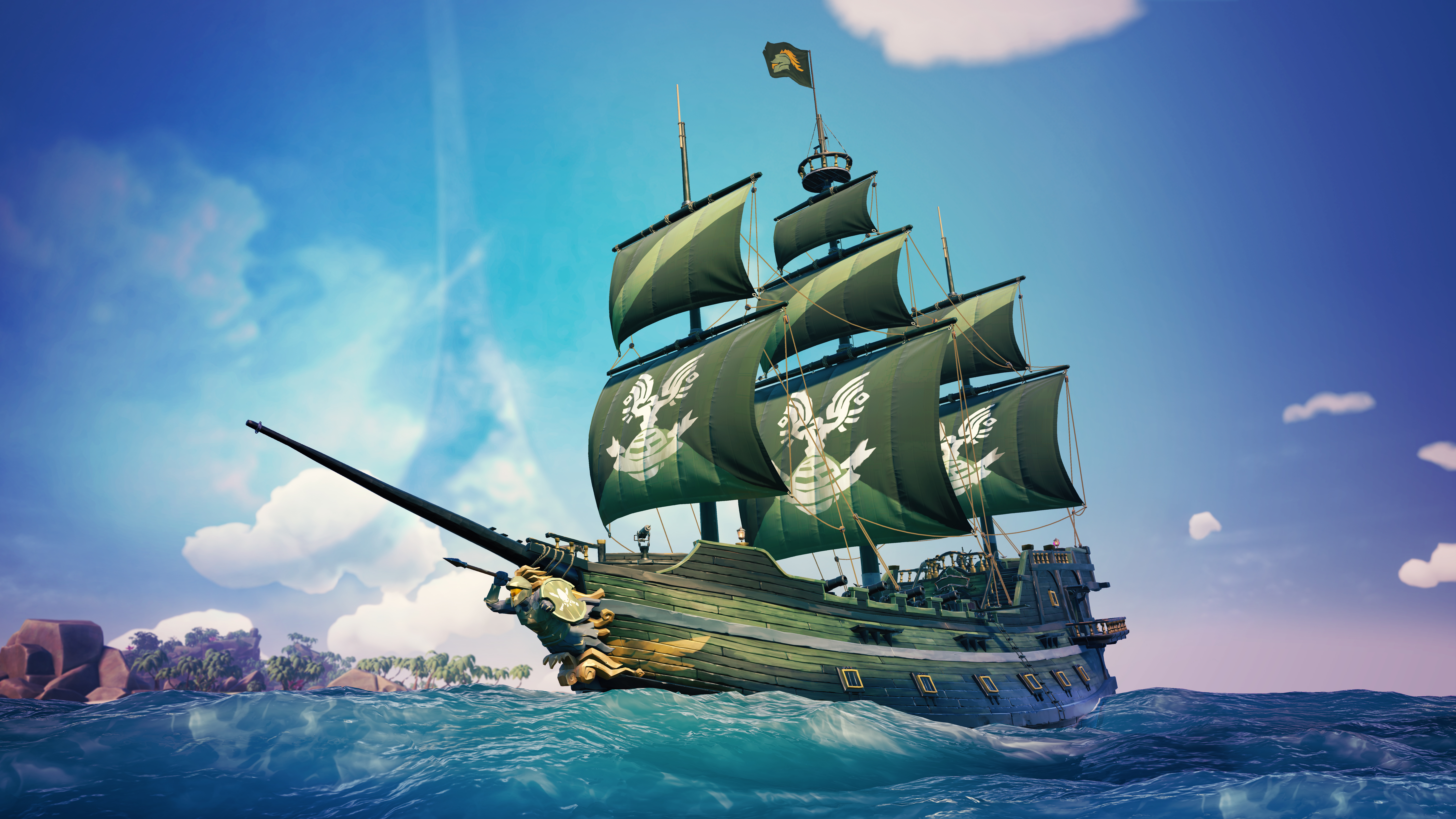 7680x4320 Sea Of Thieves Spartan Ship 8k 8k HD 4k Wallpapers, Images.