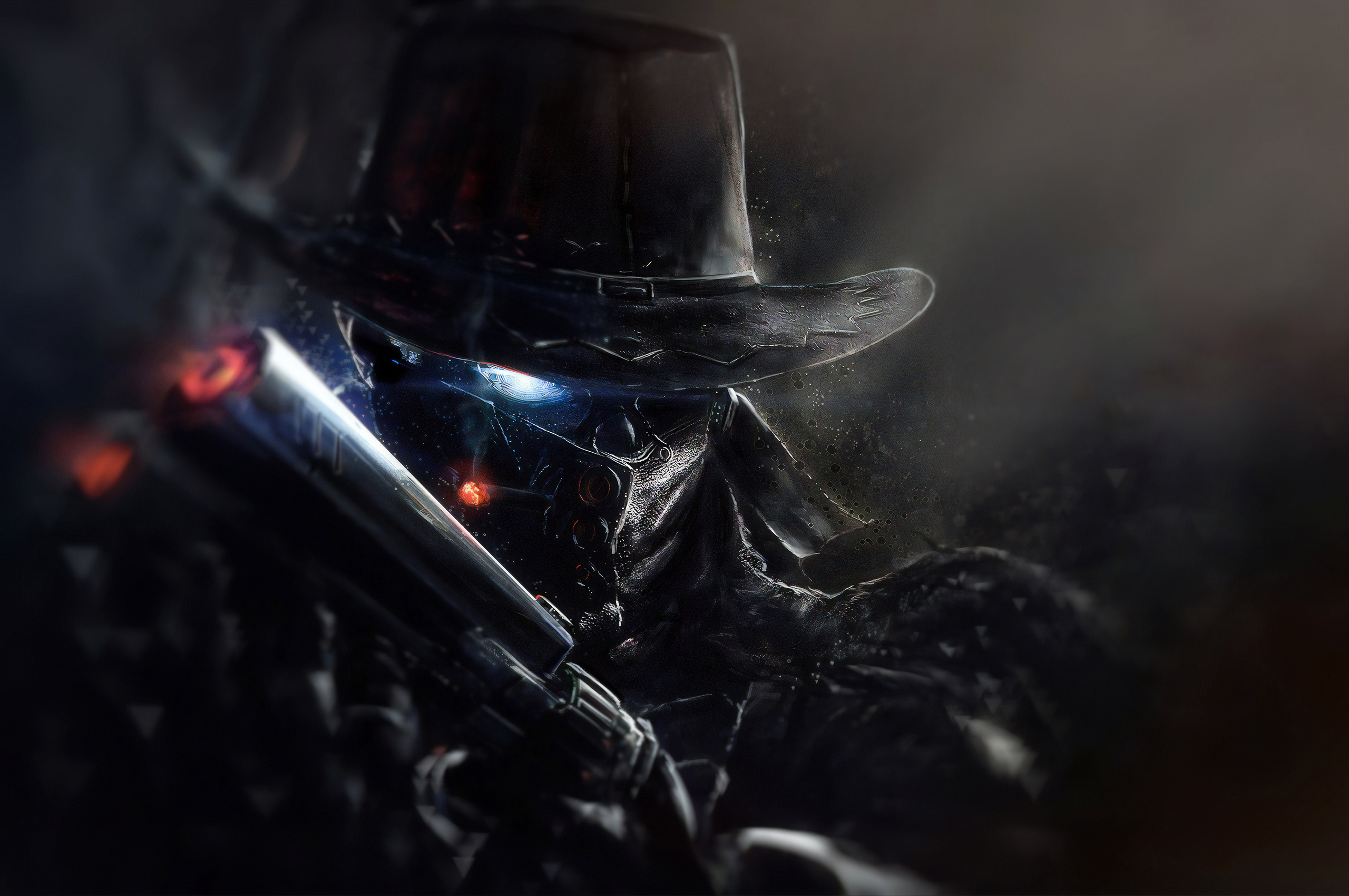 2560x1700 Shadow Man With Gun 4k Chromebook Pixel HD 4k Wallpapers, Images, Backgrounds, Photos and Pictures
