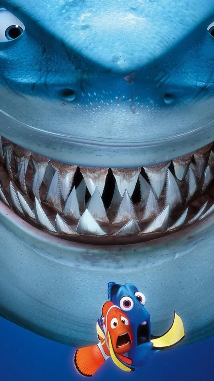 750x1334 Shark Finding Nemo iPhone 6, iPhone 6S, iPhone 7 HD 4k Wallpapers,  Images, Backgrounds, Photos and Pictures