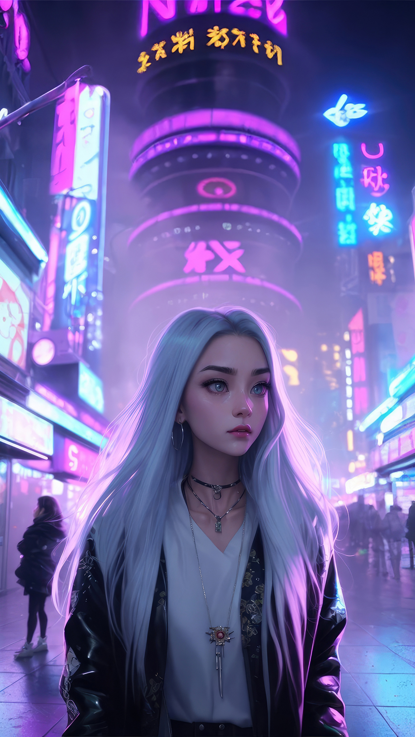 1440x2560 Anime Girl Sitting On The Top And Watching The City Site Samsung  Galaxy S6,S7 ,Google Pixel XL ,Nexus 6,6P ,LG G5 ,HD 4k  Wallpapers,Images,Backgrounds,Photos and Pictures